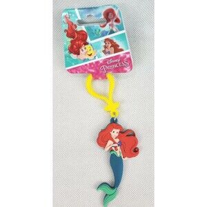 PVC Key Chain - Disney - Princess - Ariel Soft Touch Gifts Toys New 23738